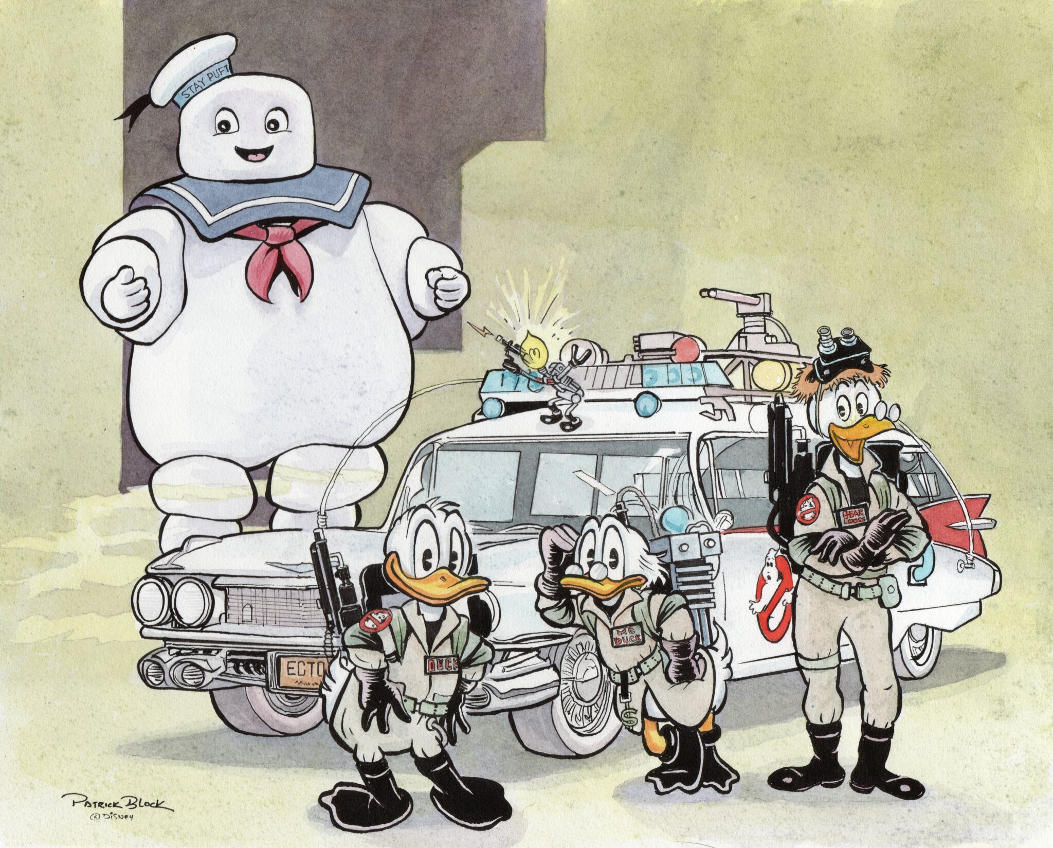 Duckbusters, a Ghostbusters tribute print by Patrick Block