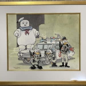 Duckbusters - original Ghostbusters tribute watercolour by Patrick Block