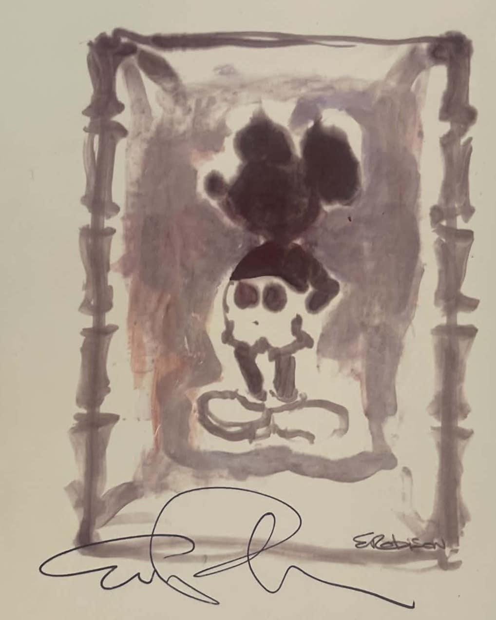 100 Mickeys lithograph: Bamboo - Image 2