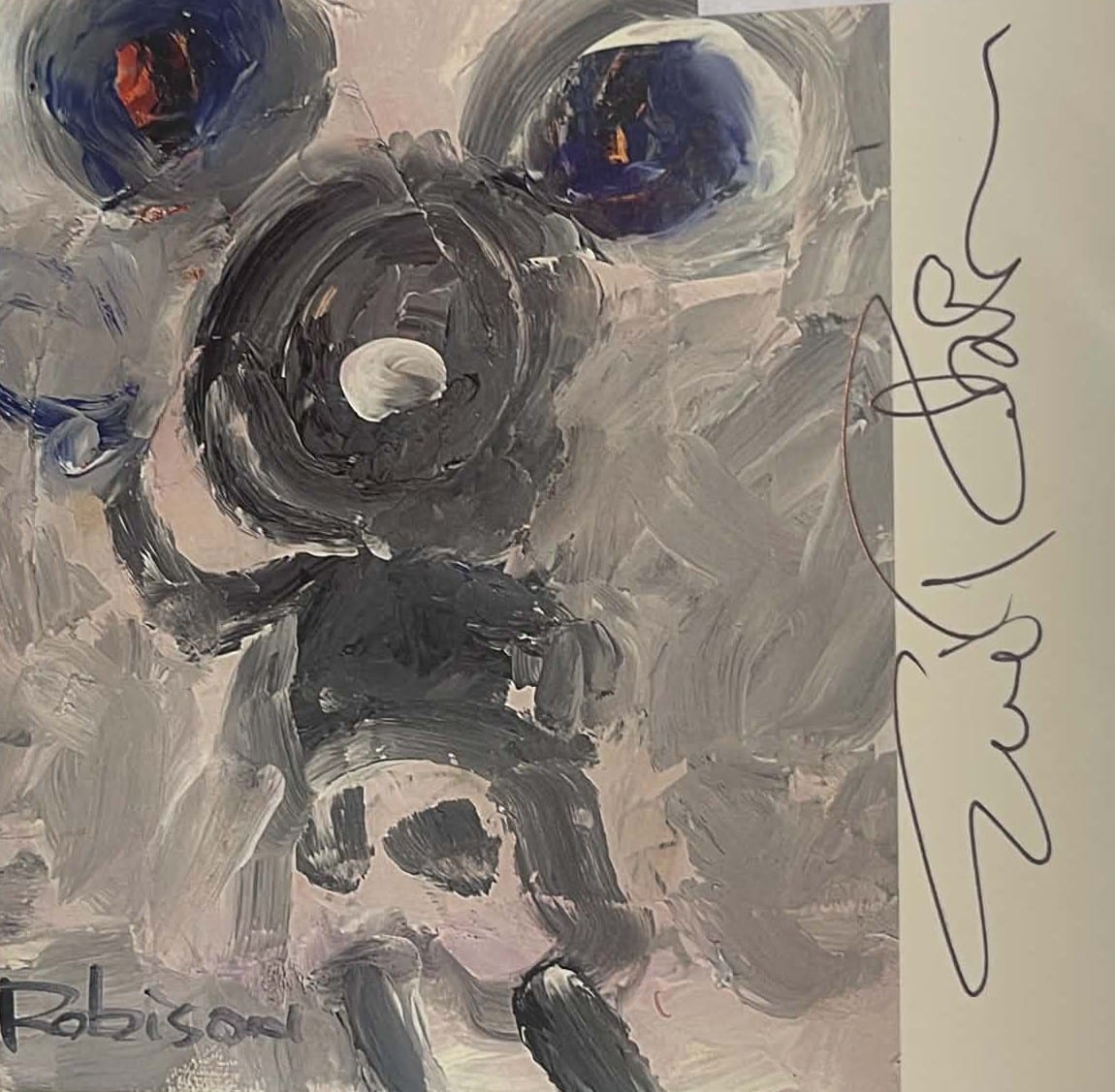 100 Mickeys lithograph: Morning Pane - Image 2
