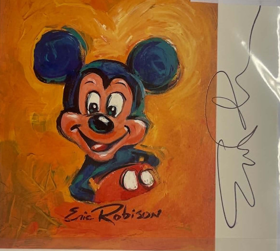 100 Mickeys lithograph: Blue Mickey - Image 2