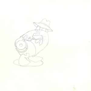Honey Harvester - original Donald Duck animation drawing