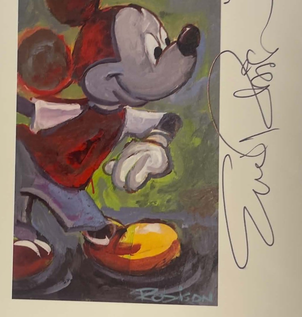 100 Mickeys lithograph: In The Game - Image 2