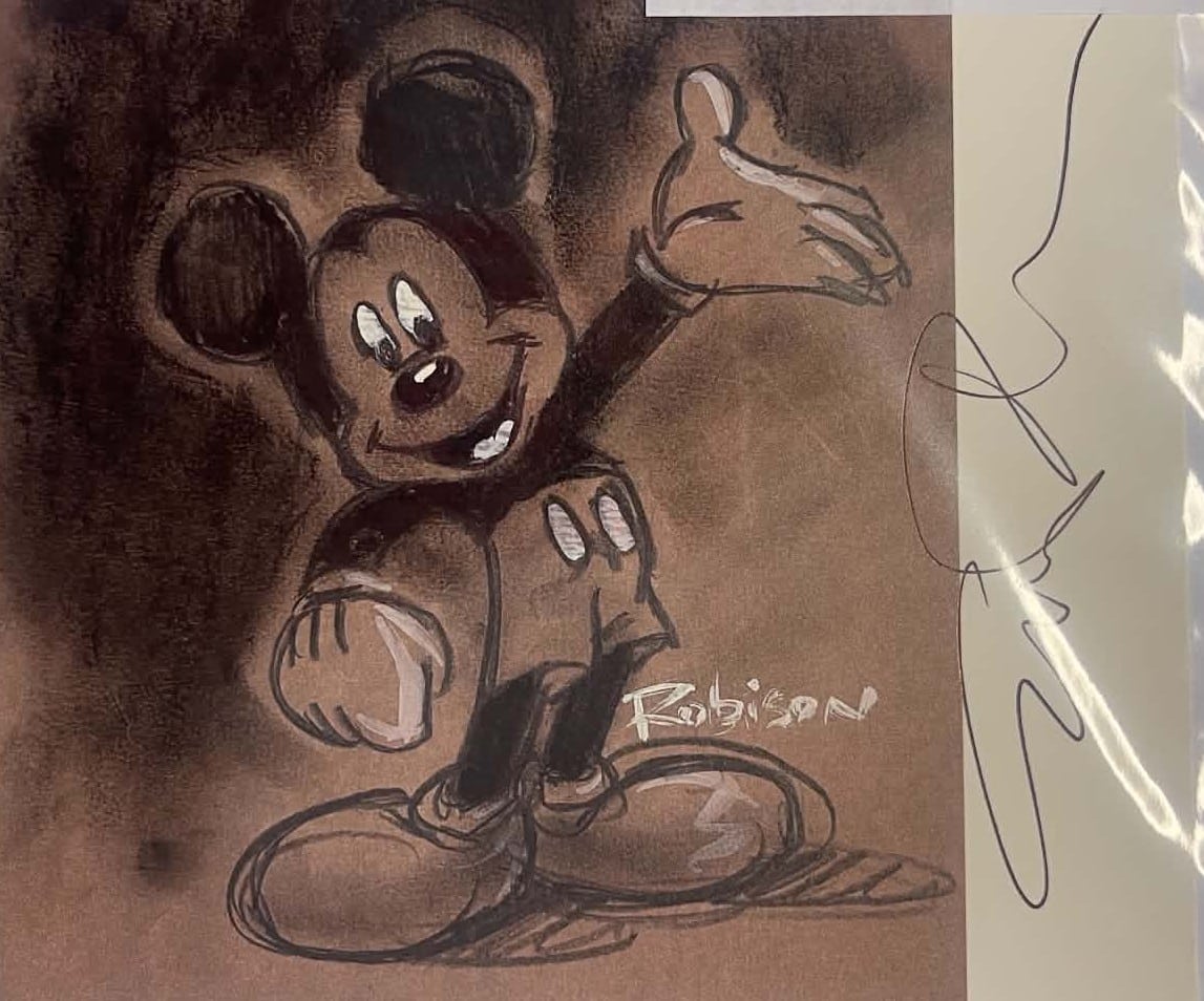 100 Mickeys lithograph: Here It Is - Sketch - Image 2