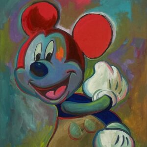 Store Bag Mickey - Hand-signed Mickey Mouse lithograph by Eric Robison
