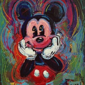 Bonne Fete- Hand-signed Mickey Mouse lithograph by Eric Robison