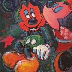 Smooches - Hand-signed Mickey Mouse lithograph by Eric Robison