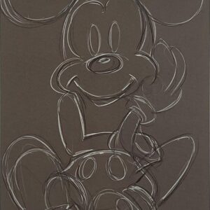 White Line Study - Hand-signed Mickey Mouse lithograph by Eric Robison