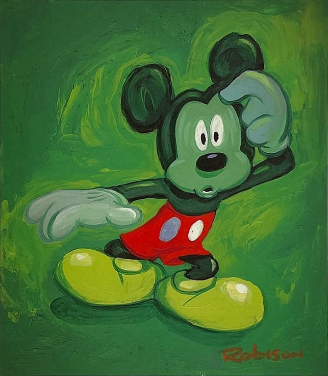 Envy - Hand-signed Mickey Mouse lithograph by Eric Robison