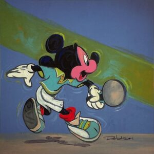 Allez! - Hand-signed Mickey Mouse lithograph by Eric Robison