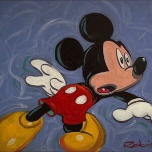 Bad News - Hand-signed Mickey Mouse lithograph by Eric Robison