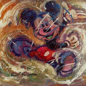 Splatter Mouse - Hand-signed Mickey Mouse lithograph by Eric Robison