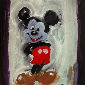 Blue Blush - Hand-signed Mickey Mouse lithograph by Eric Robison