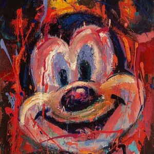 California Roll - Hand-signed Mickey Mouse lithograph by Eric Robison