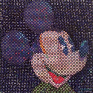 Checker Mouse - Hand-signed Mickey Mouse lithograph by Eric Robison