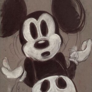 Spooked - Hand-signed Mickey Mouse lithograph by Eric Robison