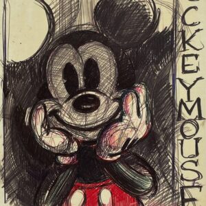 Southbound - Study - Hand-signed Mickey Mouse lithograph by Eric Robison