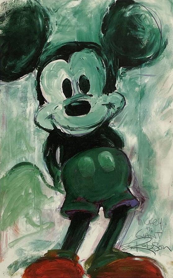 Mickey The Giant - Hand-signed Mickey Mouse lithograph by Eric Robison
