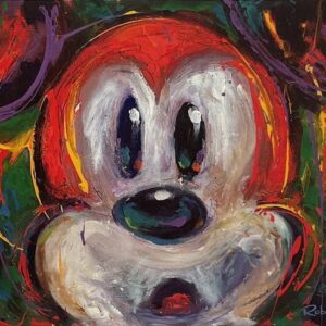 Carnival Mouse - Hand-signed Mickey Mouse lithograph by Eric Robison