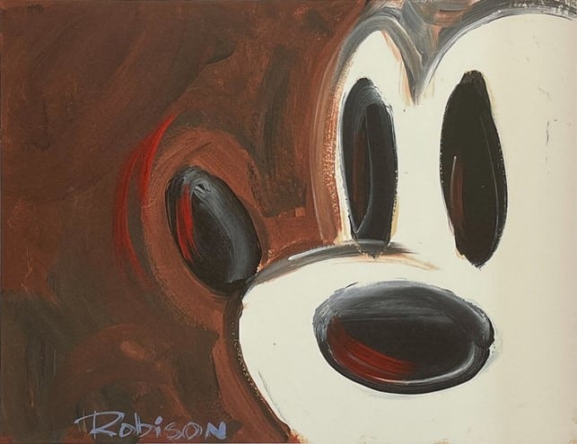 Double Take - Hand-signed Mickey Mouse lithograph by Eric Robison