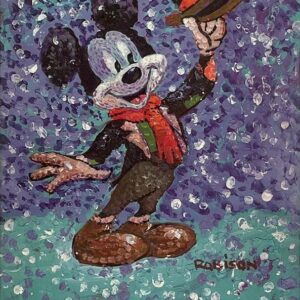 Noel - Hand-signed Mickey Mouse lithograph by Eric Robison