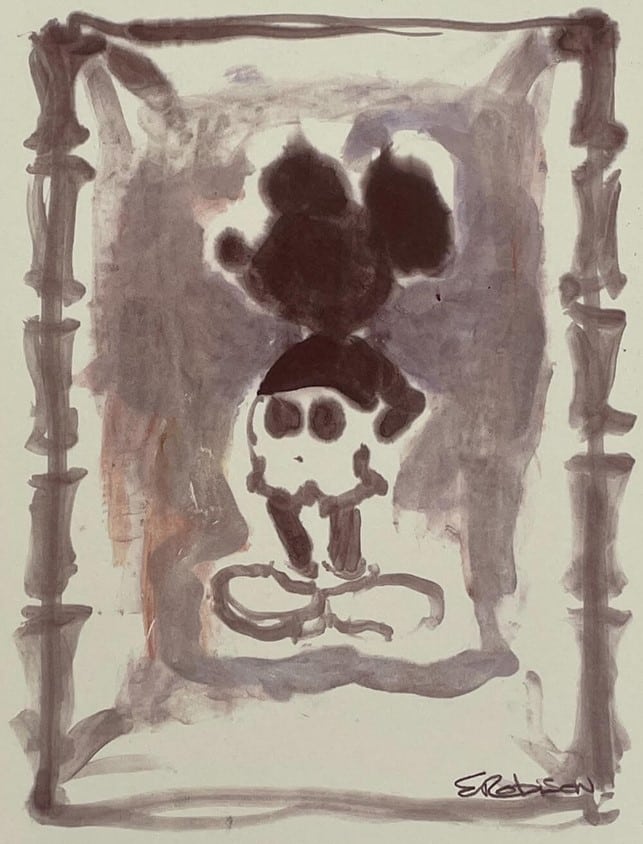Bamboo - Hand-signed Mickey Mouse lithograph by Eric Robison
