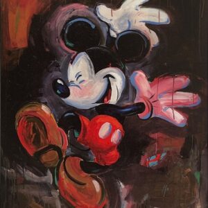 Dancing In The Rain - Hand-signed Mickey Mouse lithograph by Eric Robison