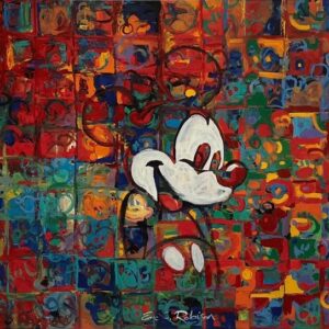 Kabuki Mouse - Hand-signed Mickey Mouse lithograph by Eric Robison