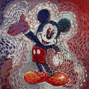 Run Around Mouse - Hand-signed Mickey Mouse lithograph by Eric Robison