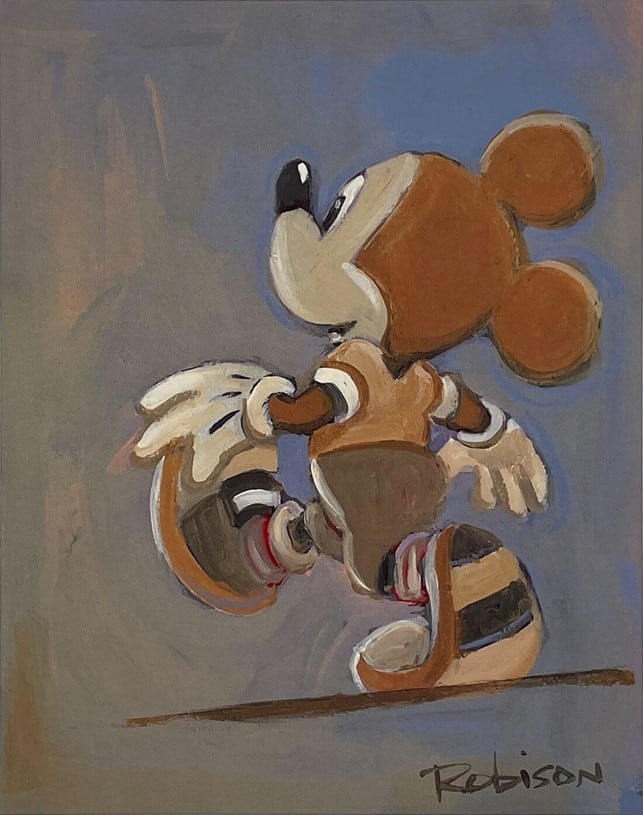 Into The Clouds - Hand-signed Mickey Mouse lithograph by Eric Robison