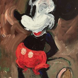 Pie Eyed Mickey - Hand-signed Mickey Mouse lithograph by Eric Robison