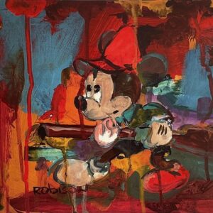 Big Game Mickey - Hand-signed Mickey Mouse lithograph by Eric Robison