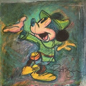 Brave Little Tailor Going Home - Hand-signed Mickey Mouse lithograph by Eric Robison