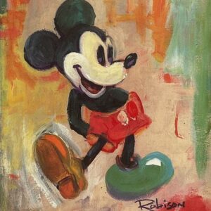 Jelly Bean Mickey - Hand-signed Mickey Mouse lithograph by Eric Robison