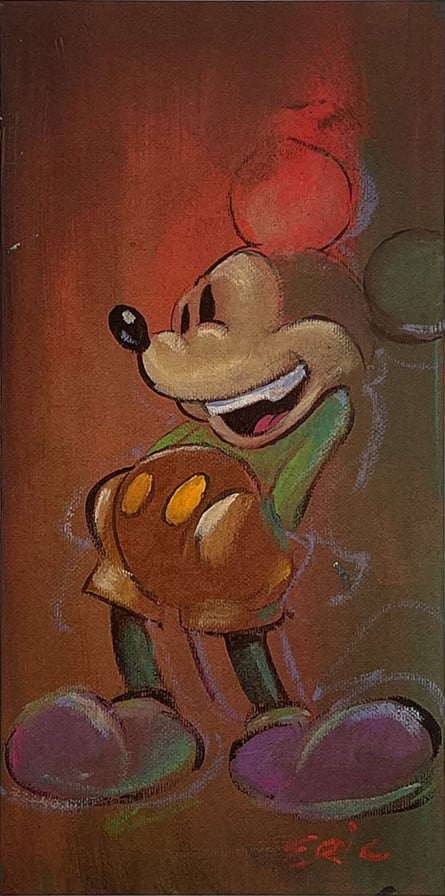 Vintage Series 4 - Hand-signed Mickey Mouse lithograph by Eric Robison