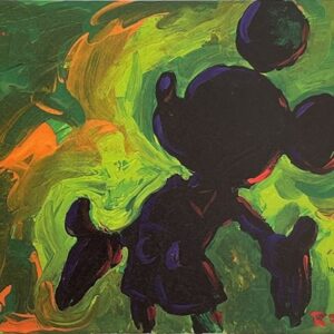 Silhouette - Hand-signed Mickey Mouse lithograph by Eric Robison