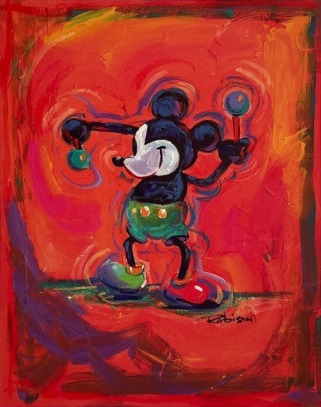Tambour - Hand-signed Mickey Mouse lithograph by Eric Robison
