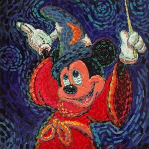 Trouble Brewing - Hand-signed Mickey Mouse lithograph by Eric Robison