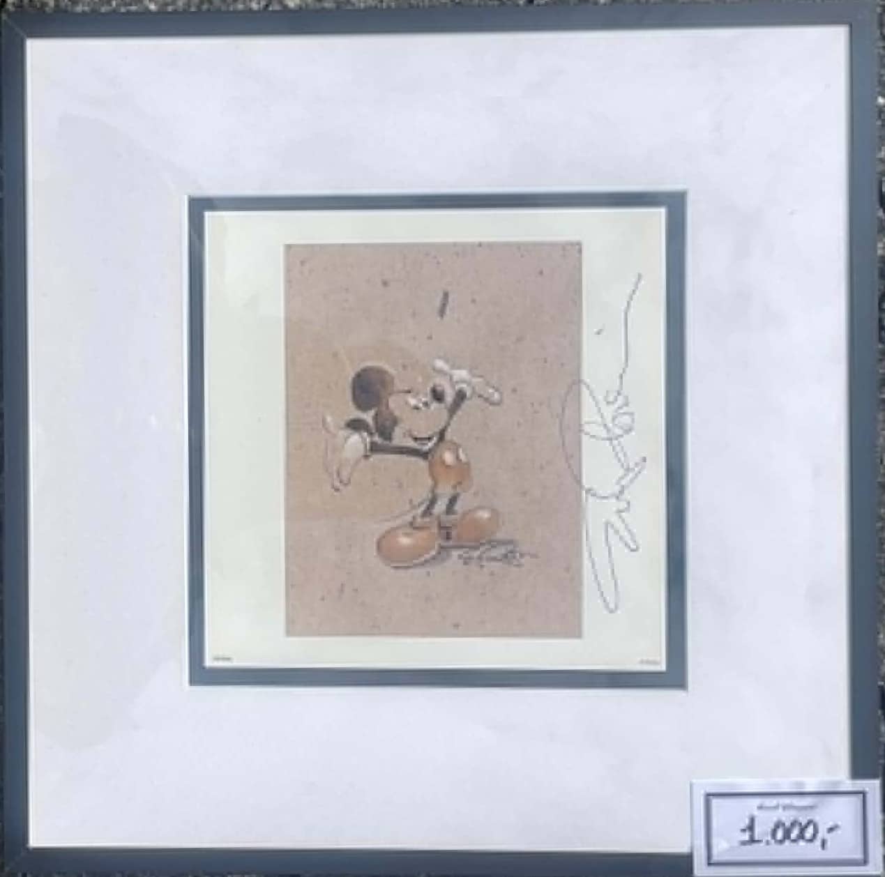 100 Mickeys lithograph: Sepia Mouse - Image 2