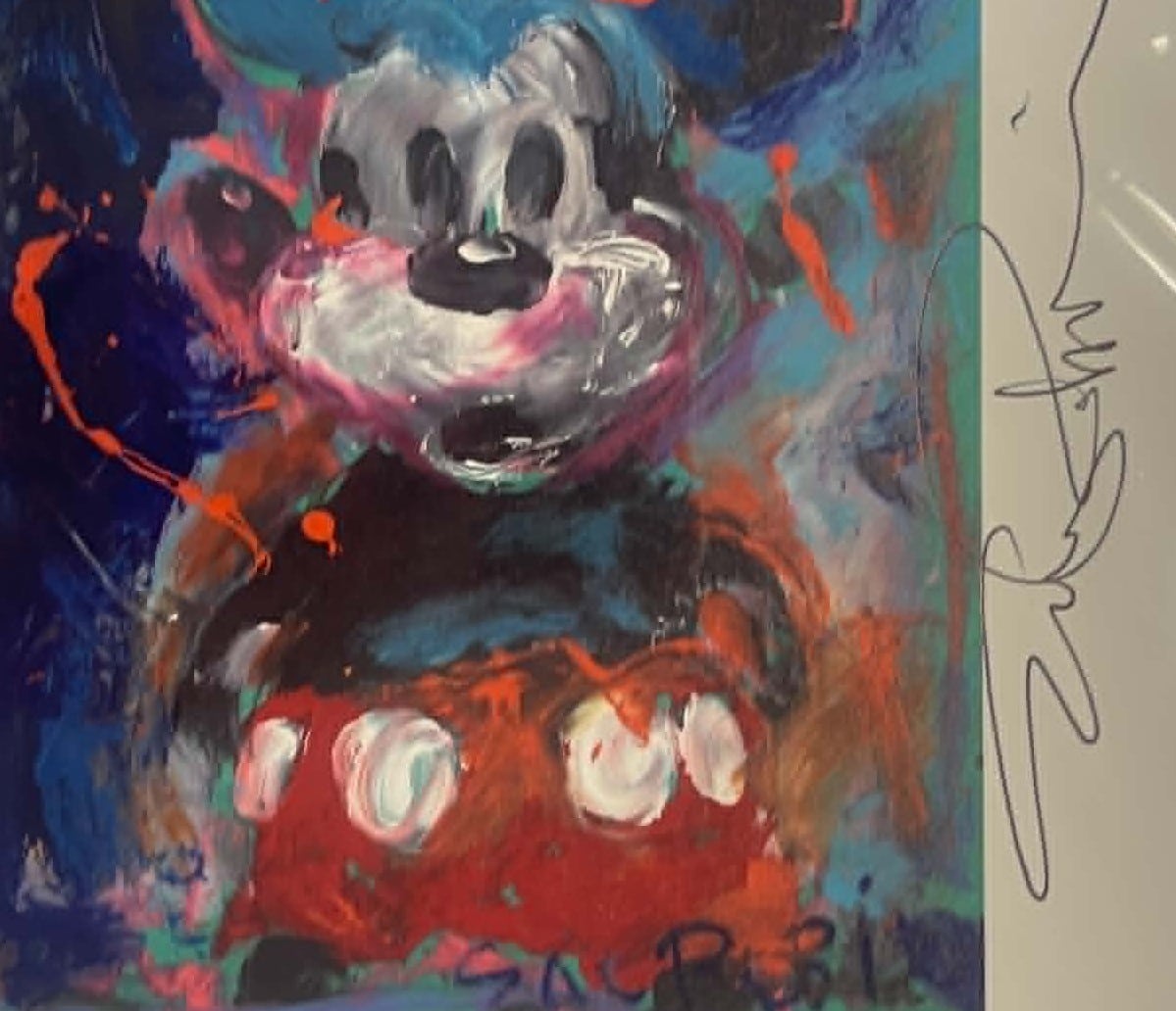 100 Mickeys lithograph: Look Left, Look Right - Image 2