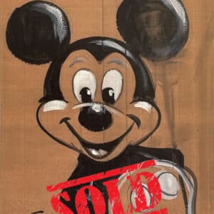 100 Mickeys lithograph: Cardboard Mouse