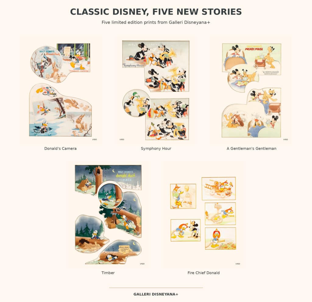 Five More Classic Disney Prints by Disney Legend: Hank Porter
