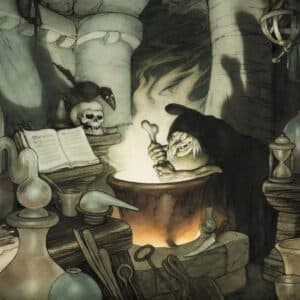 The Witch’s Cauldron by Gustaf Tenggren